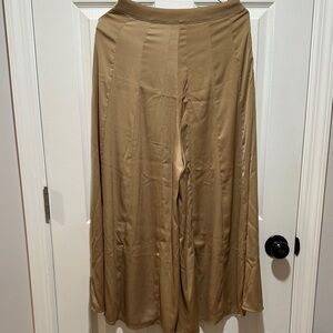 Wide Leg Tan Pants